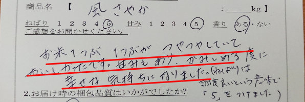 風さやかお客様の声1