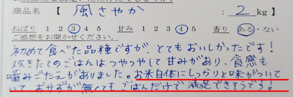 風さやかお客様の声2