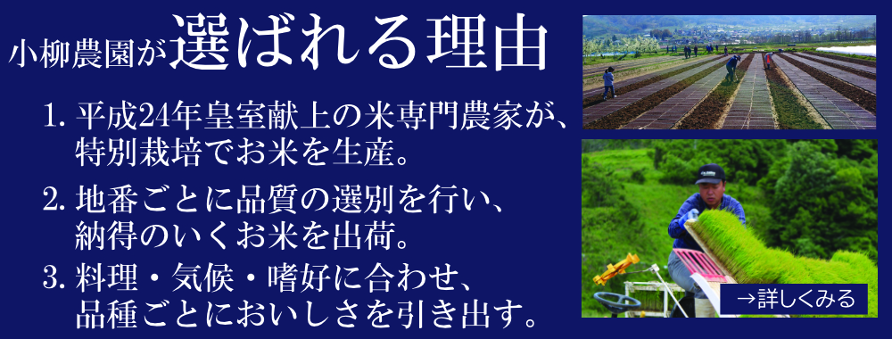お米が選ばれる理由